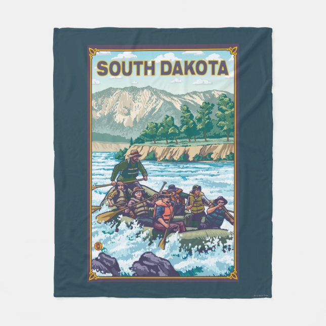Couverture Polaire Rivière RaftingSouth Dakota (Devant)