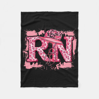 Couverture Polaire Rn Infirmière inscrite Pink Leopard Appréciation S