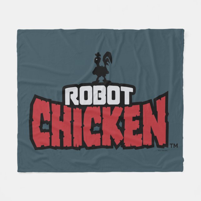 Couverture Polaire Robot Chicken Logo (Devant (Horizontal))