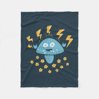 Couverture Polaire Rock Music Heavy Metal Mushroom