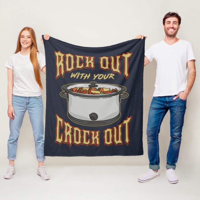 Couverture Polaire Rock Out with Your Crock Out Novelty (En situation)