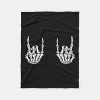 Rock Star Rock Skeleton Hands Rocker Funny Hall