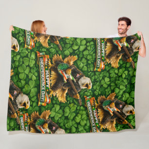 Couverture Polaire Rockstar American Eagle à Clover pour la fête de l