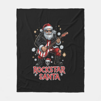 Couverture Polaire Rockstar Santa Fleece Blanket