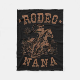 Couverture Polaire Rodeo Nana Western Cowboy Famille qui correspond à