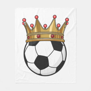 Couverture Polaire Roi de la Couronne de football