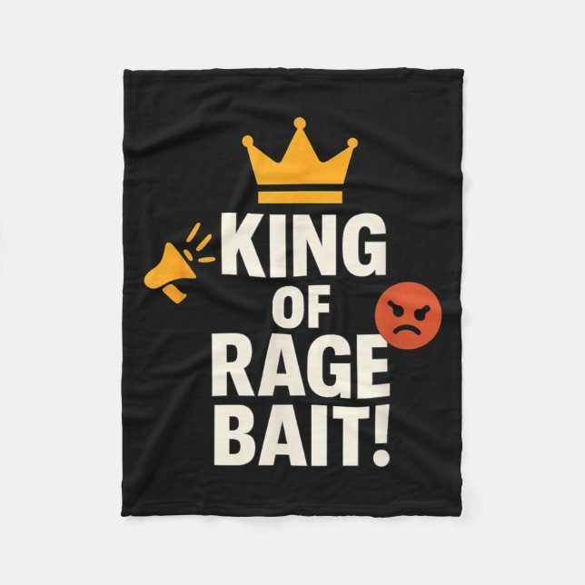 Couverture Polaire Roi de l'appât de rage Mème Internet drôle Citatio (Devant)