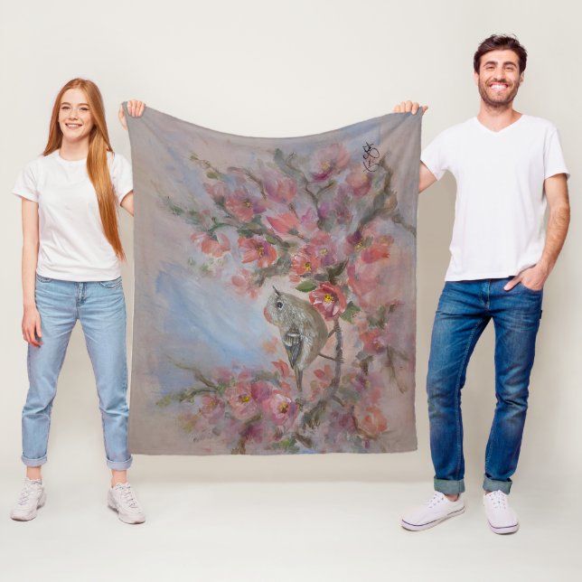 Couverture Polaire Roitelet à couronne rubis (En situation)