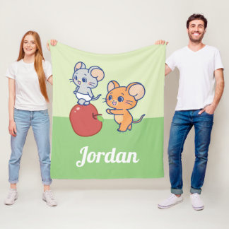 Couverture Polaire Rollage Anime Tuffy et Jerry Apple