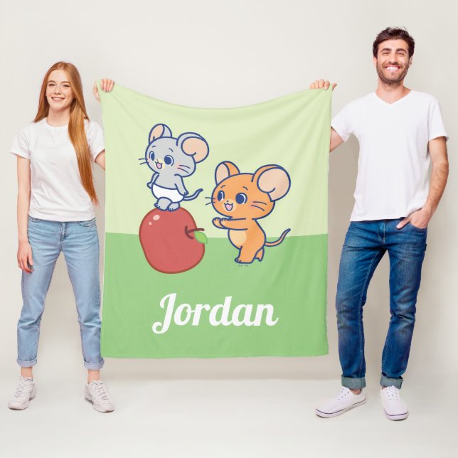 Couverture Polaire Rollage Anime Tuffy et Jerry Apple (En situation)