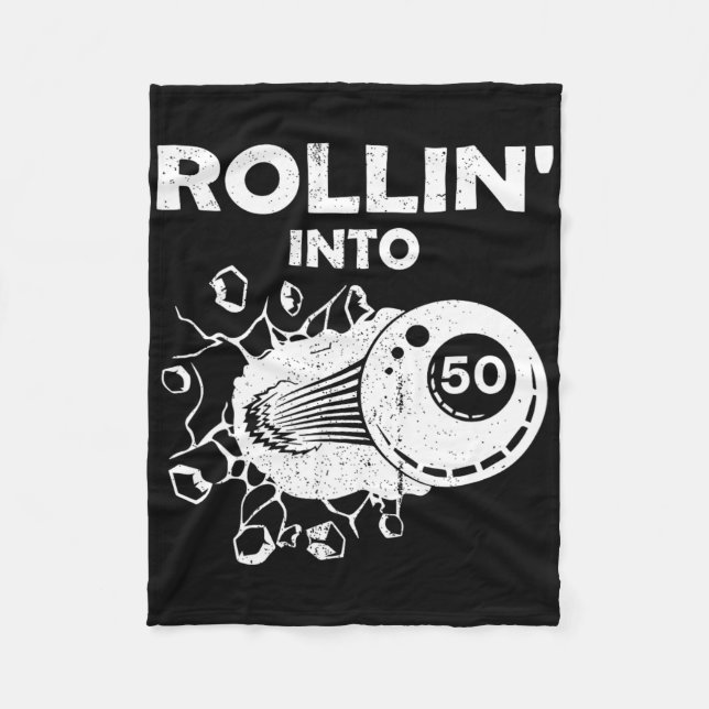 Couverture Polaire Rollin Into 50 Billiards 50e Anniversaire Flaming  (Devant)