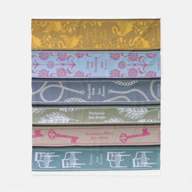 Couverture Polaire Roman de Jane Austen Throw Blanket (Devant)