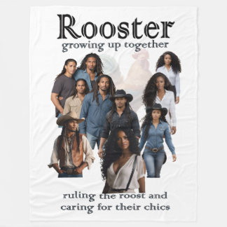 Couverture Polaire Rooster Grow Up Together Cover Art Sherpa Throw