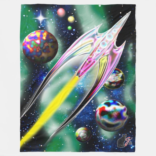 Couverture Polaire Roquette en verre (Devant)