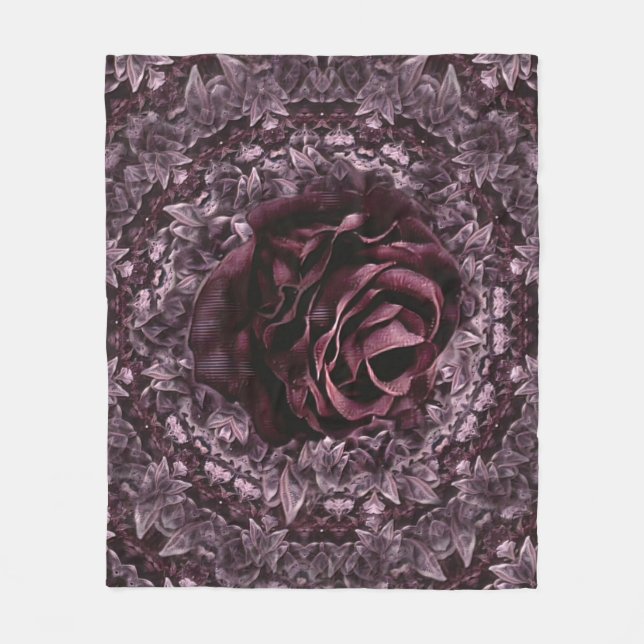 Couverture Polaire Rosace Mandala  (Devant)