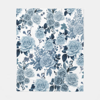 Couverture Polaire rose bleu