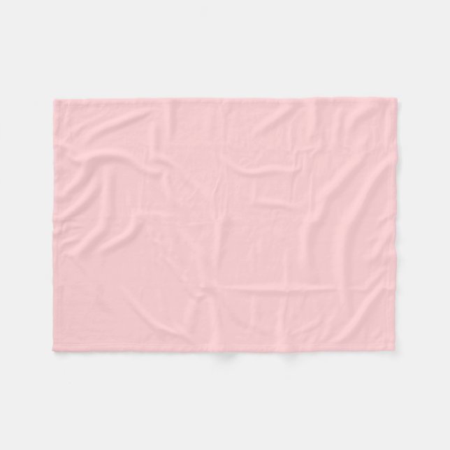 Couverture Polaire Rose clair solide (Devant (Horizontal))