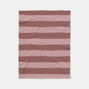 Couverture Polaire Rose de soie élégante et motif rayé rose timide