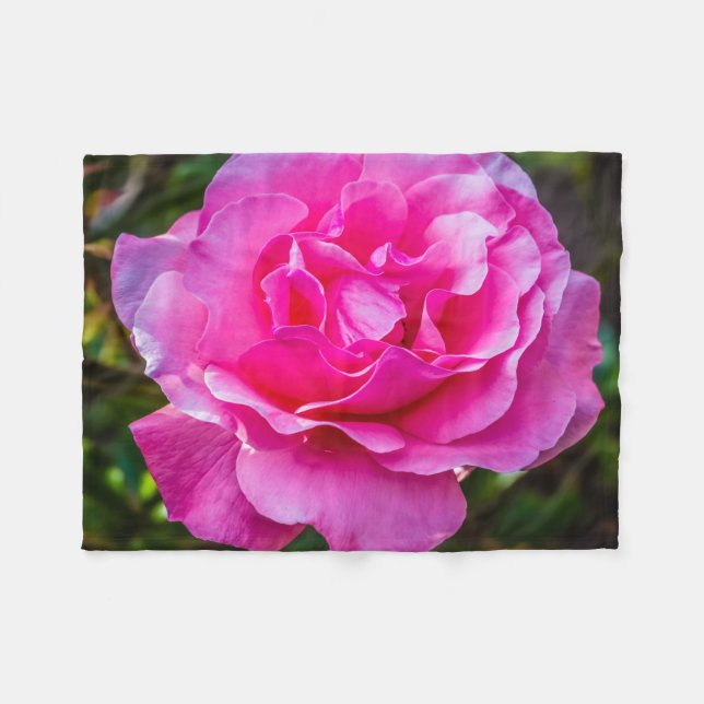 Couverture Polaire Rose délicate. (Devant (Horizontal))