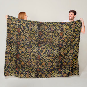 Couverture Polaire Rose et lis de William Morris vintage