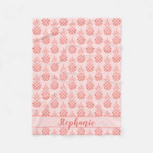 Couverture Polaire Rose Gold Parties scintillant Pineappy Nom de scri