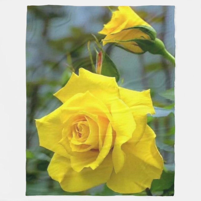 COUVERTURE POLAIRE ROSE JAUNE (Devant)