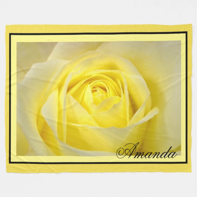 Couverture Polaire Rose jaune (Devant (Horizontal))