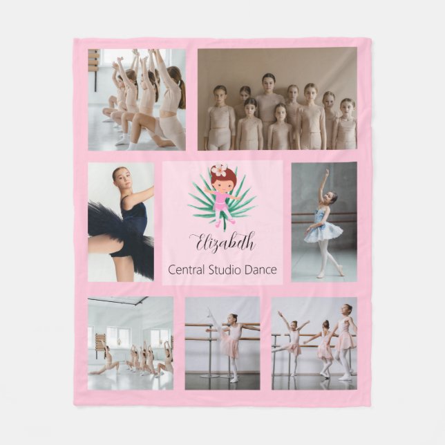 Couverture Polaire rose moderne (Devant)