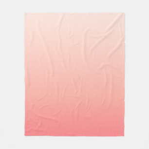 Couverture Polaire Rose pâle et dégradé de pêche