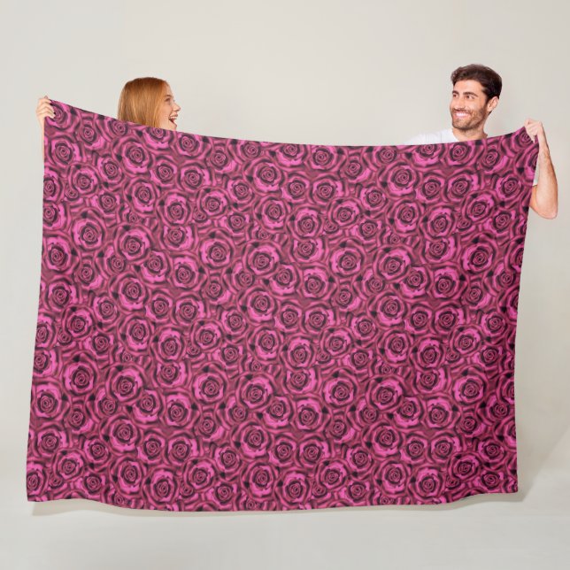 Couverture Polaire Rose rose (En situation)