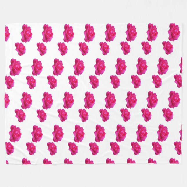 Couverture Polaire rose rose polaire Blanche (Devant (Horizontal))