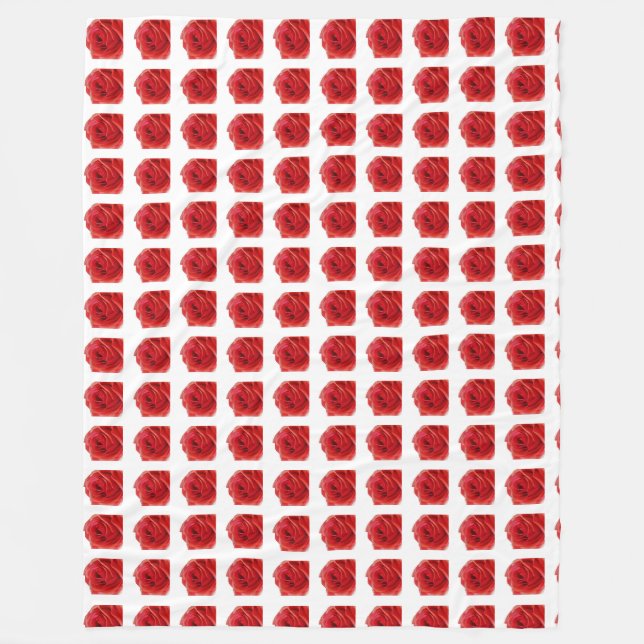 Couverture Polaire Rose rouge (Devant)