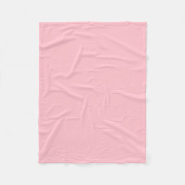 Couverture Polaire Rose solide et chaud (Devant)