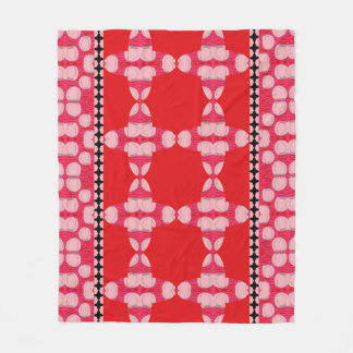 Couverture Polaire Roses And Waves Clovers