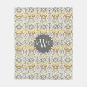 Couverture Polaire Rosette II de tapisserie du monogramme  