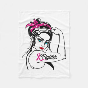 Couverture Polaire Rosie Le Riveter Sensibilisation au cancer du sein