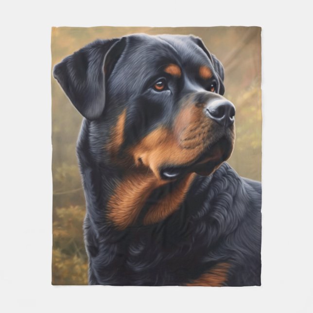 Couverture Polaire Rottweiler (Devant)