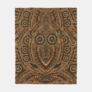 Couverture Polaire Rouages vintages industriels de Steampunk