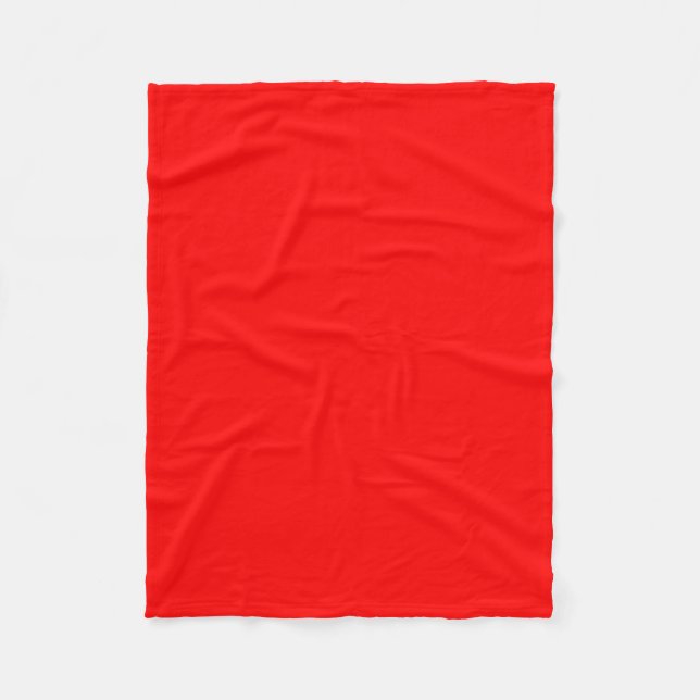 Couverture Polaire Rouge (Devant)