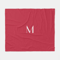 Rouge cardinal -monogrammé   
