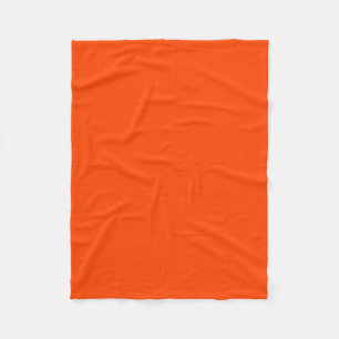 Couverture Polaire Rouge orange