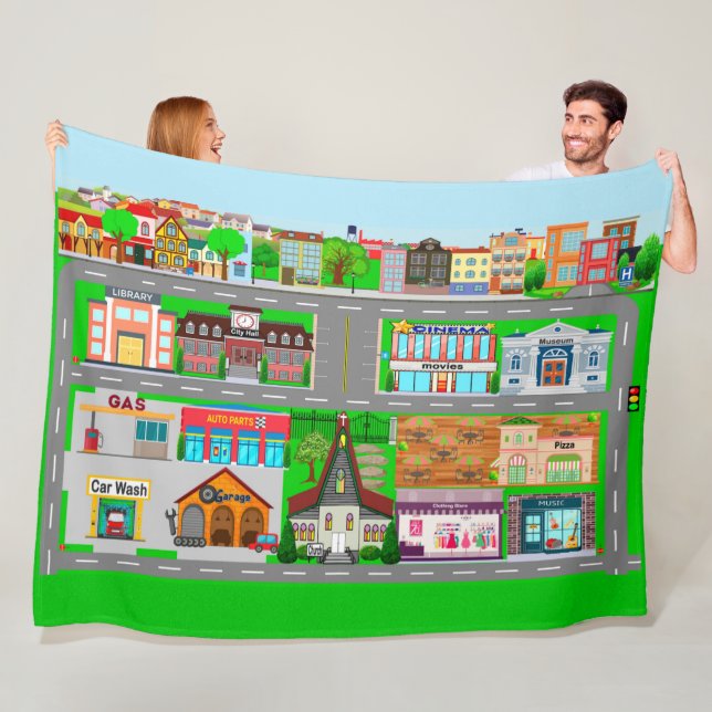 Couverture Polaire Routes de la ville pour voitures (En situation)