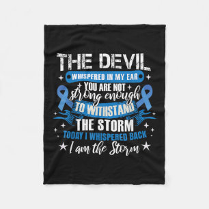 Couverture Polaire Ruban bleu _ Colorectal Colorectal Cancer W