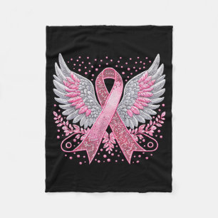 Couverture Polaire Ruban Nk Anges Ailes Ruban Sensibilisation Cancer