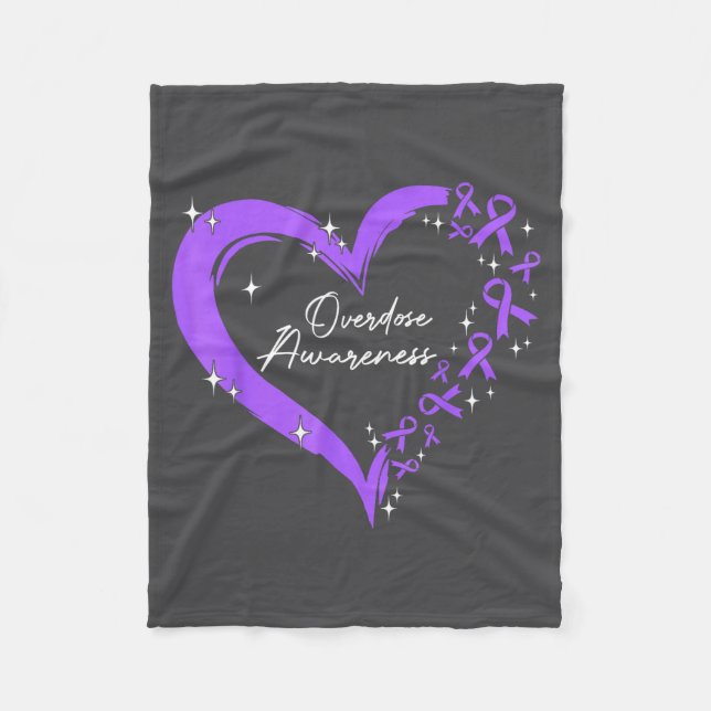 Couverture Polaire Ruban Violet de Sensibilisation au Surdosage de Dr (Devant)