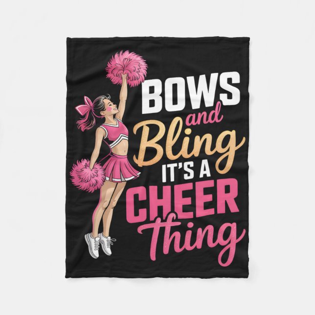 Couverture Polaire Rubans et clinquant, c'est une chose de cheerleadi (Devant)