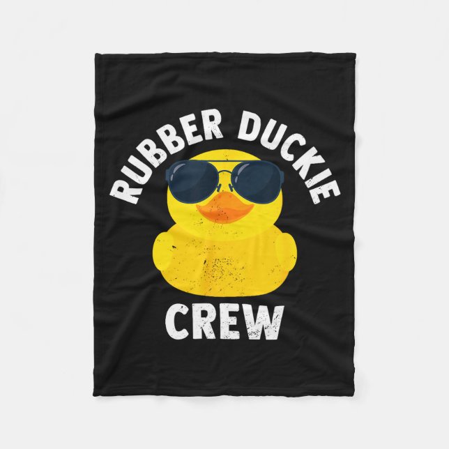 Couverture Polaire Rubber Duckie Crew Funny Rubber Duck  (Devant)