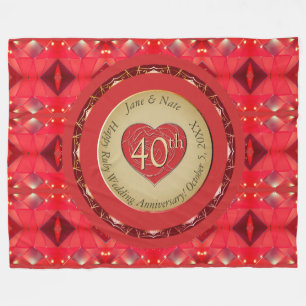 Couverture polaire Ruby 40e anniversaire