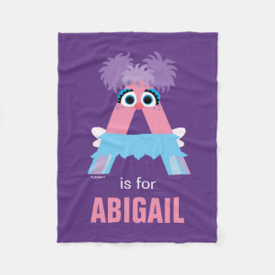 Couverture Polaire Rue Sésame A est pour Abby