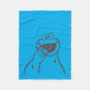 Couverture Polaire Rue Sésame Cookies Monster Bright